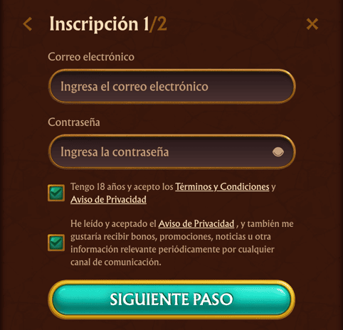 REGISTRO Amunra casino